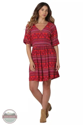 112336453 Retro Americana Half Sleeve Dress