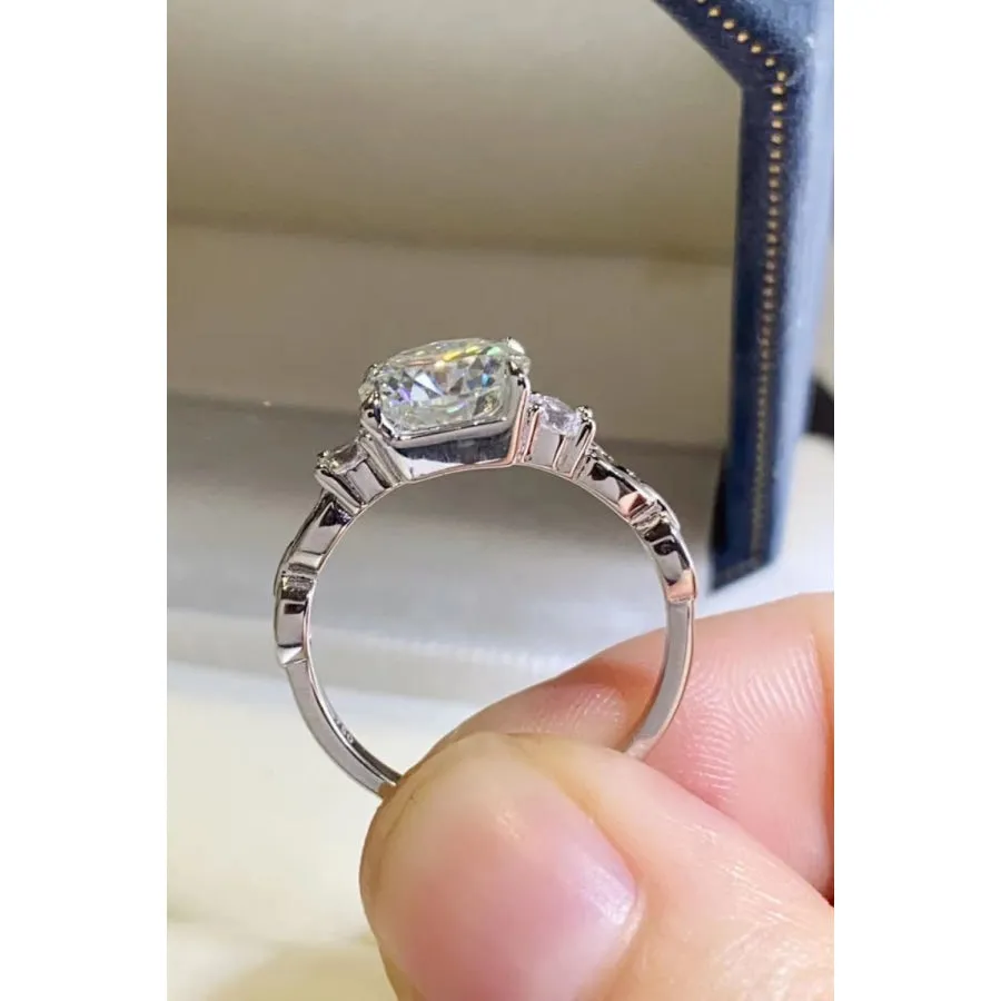 2 Carat Moissanite 925 Sterling Silver Ring