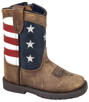 3800T Toddler Stars and Stripes Western Boots