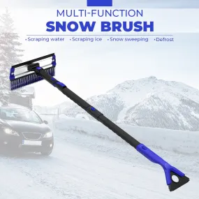 4-in-1 Extendable Snow Shovel Ice Scraper Snow Brush Water Remover Car Tool