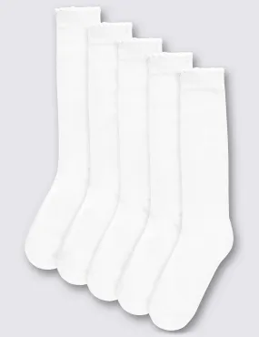 5 Pairs of Knee High Socks