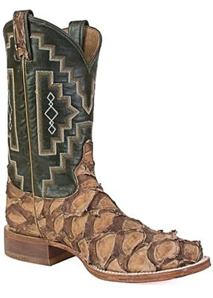 6082 Leviathan Chocolate Pirarucu Big Bass Western Boots