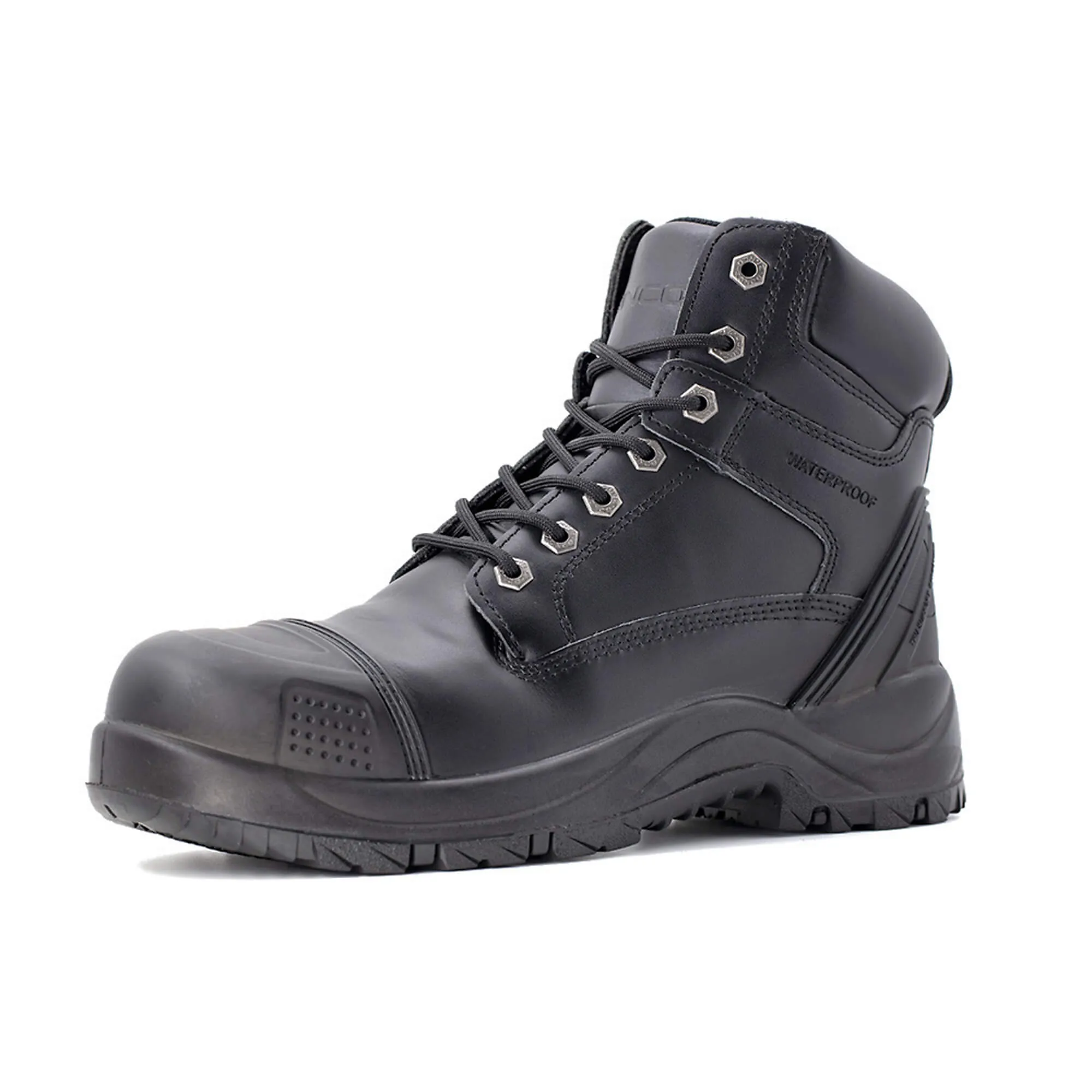 6" Composite-Toe Work Boots Waterproof Black