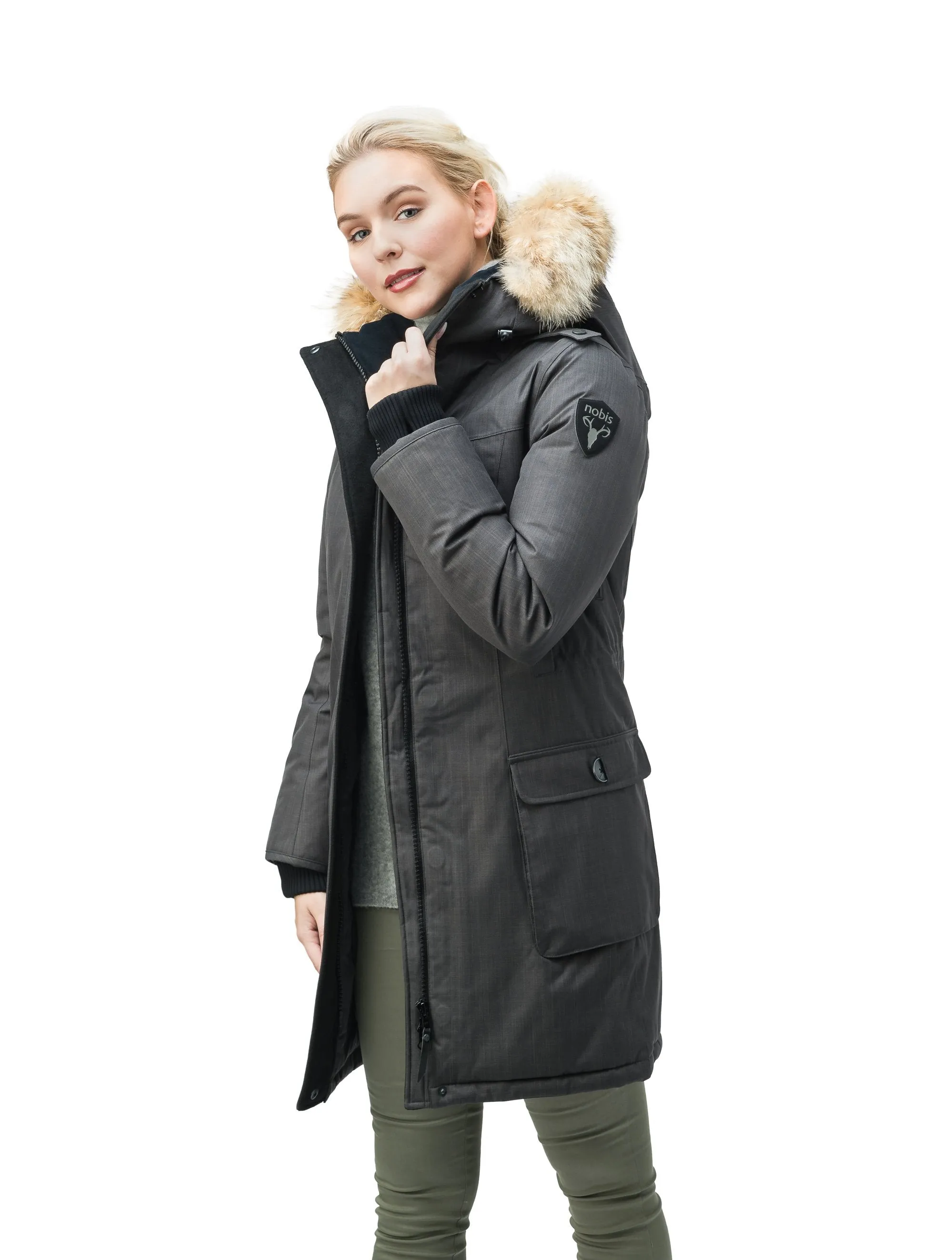 Abby Women's Thigh Length Parka