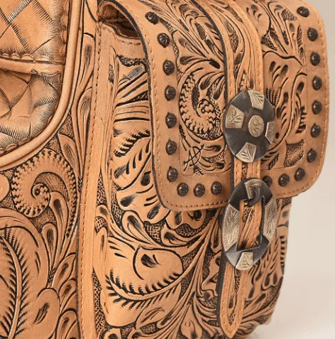 American Darling Tooled Leather Boot Bag ADBG1304