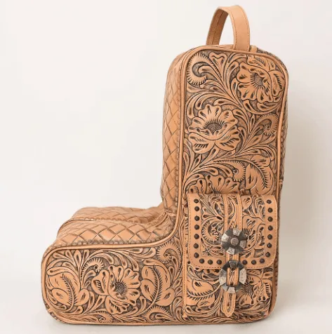 American Darling Tooled Leather Boot Bag ADBG1304