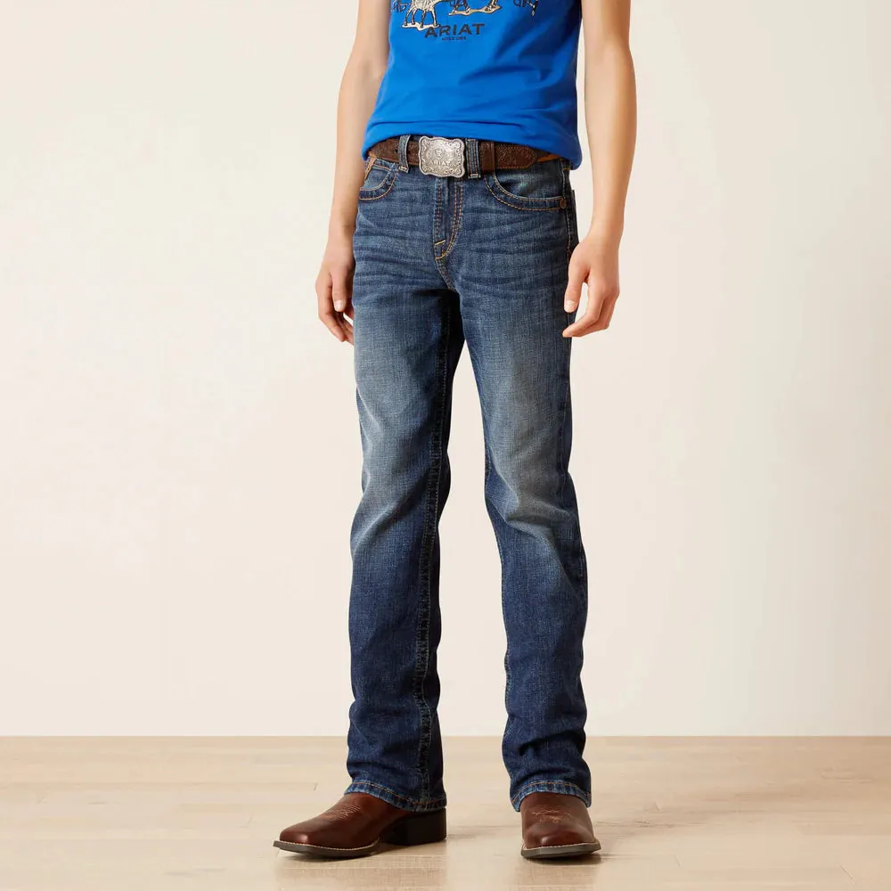 Ariat Boy’s B4 Relaxed Dennis Boot Cut Jean