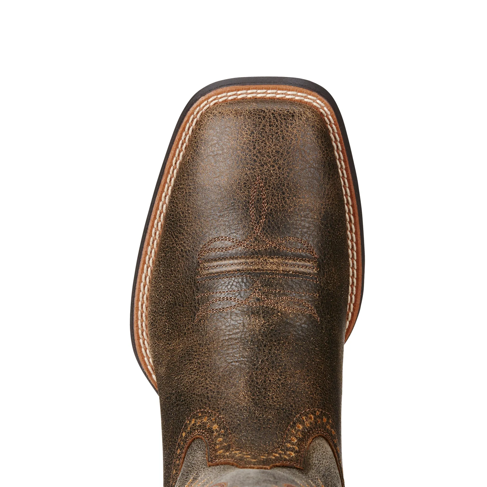 'Ariat' Men's 11" Sport Western Square Toe - Brooklyn Brown / Grey