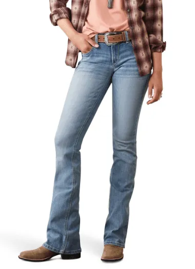 Ariat Womens REAL Brianna Mid Rise Boot Cut Jeans - Stylish & Comfortable Fit, Perfect for Everyday Wear, 10044386