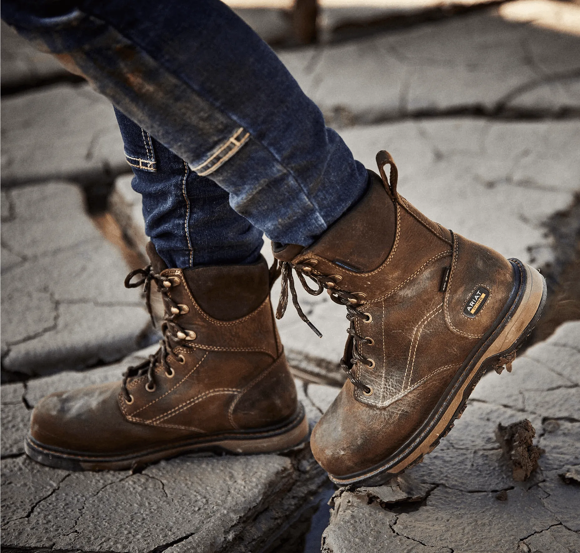 Ariat Women's Riveter 8" CSA Glacier Grip Waterproof 400g Composite Toe Work Boot 10036707