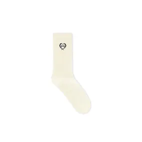 Arte Small Heart Socks (Cream)