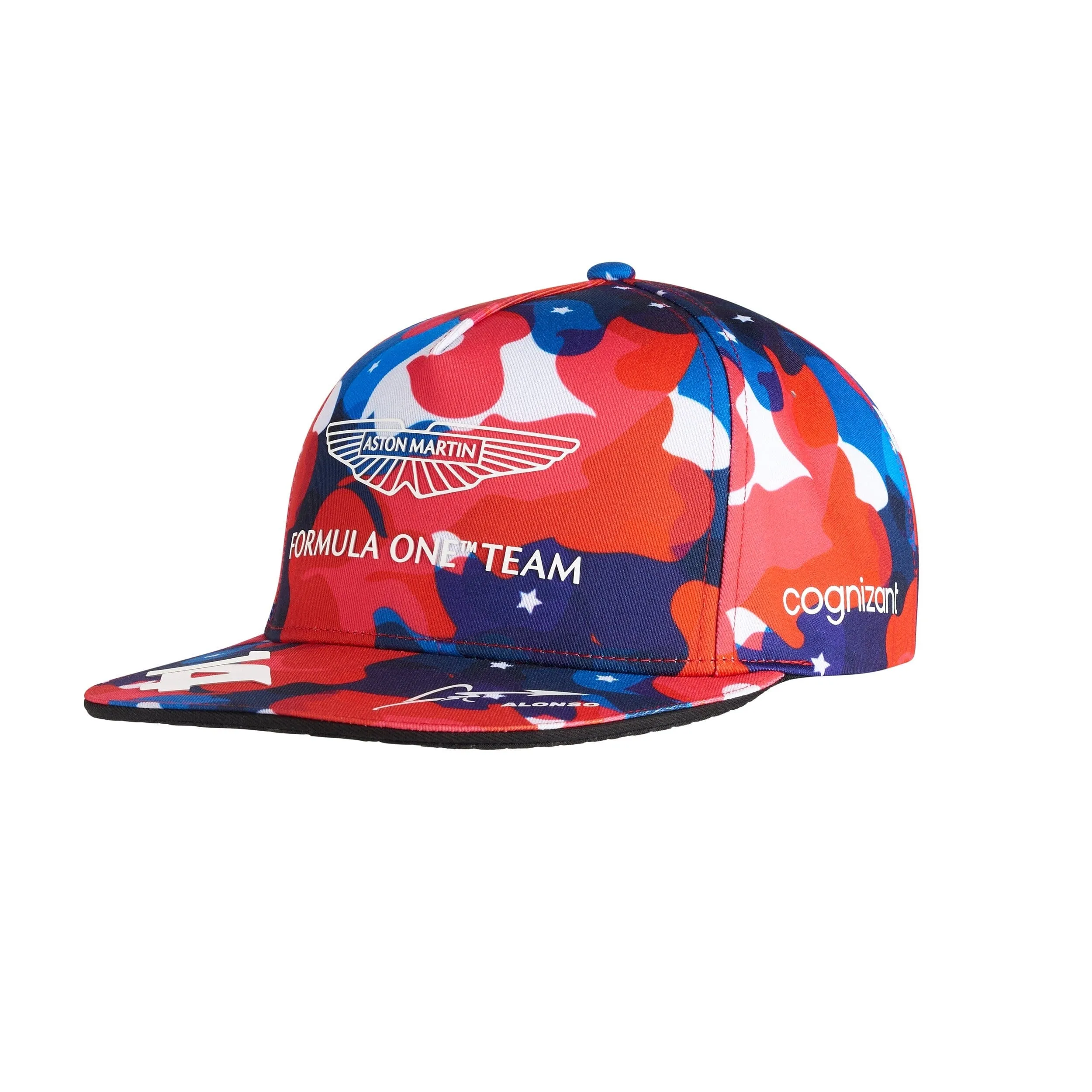 Aston Martin Cognizant F1 Fernando Alonso Special Edition Kimoa USA GP Hat- Camo