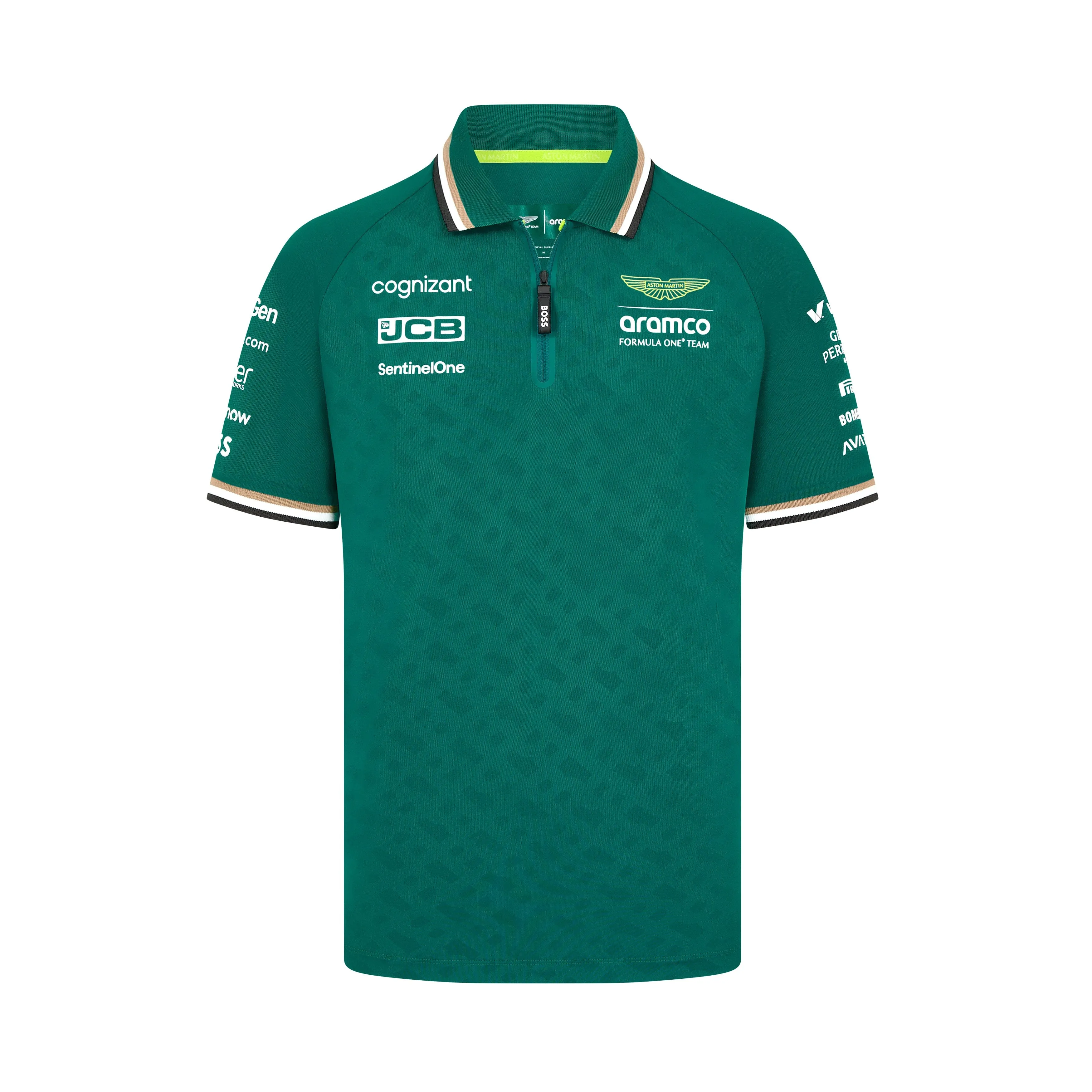 Aston Martin F1 2024 Men's Team Polo Shirt - Green