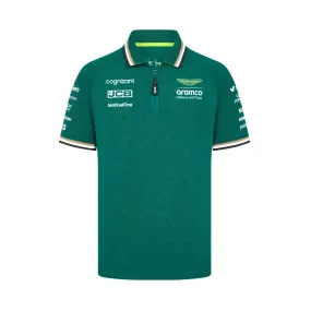 Aston Martin F1 2024 Men's Team Polo Shirt - Green