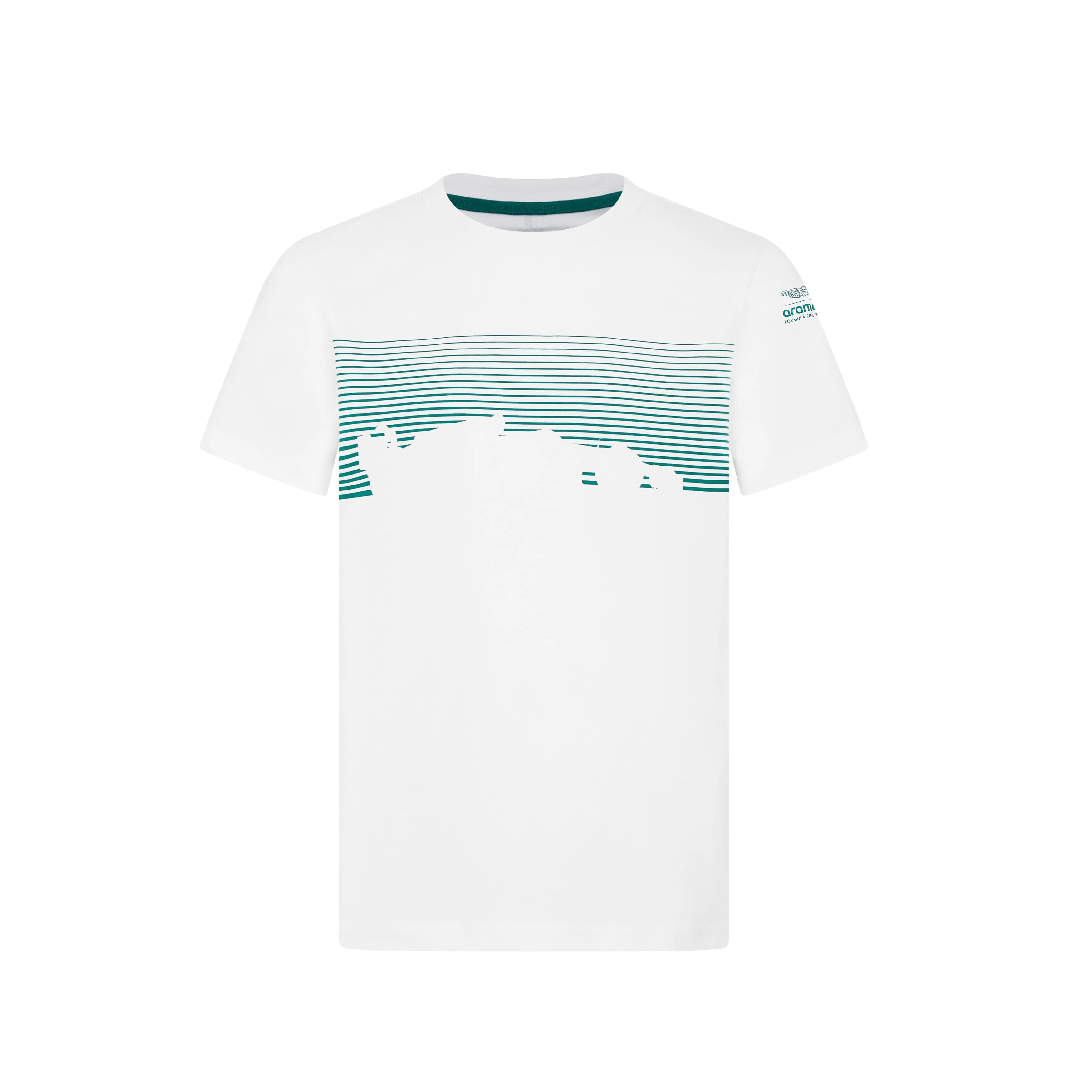 Aston Martin F1 Kids Lifestyle Graphic T-Shirt -  Youth White/Lime