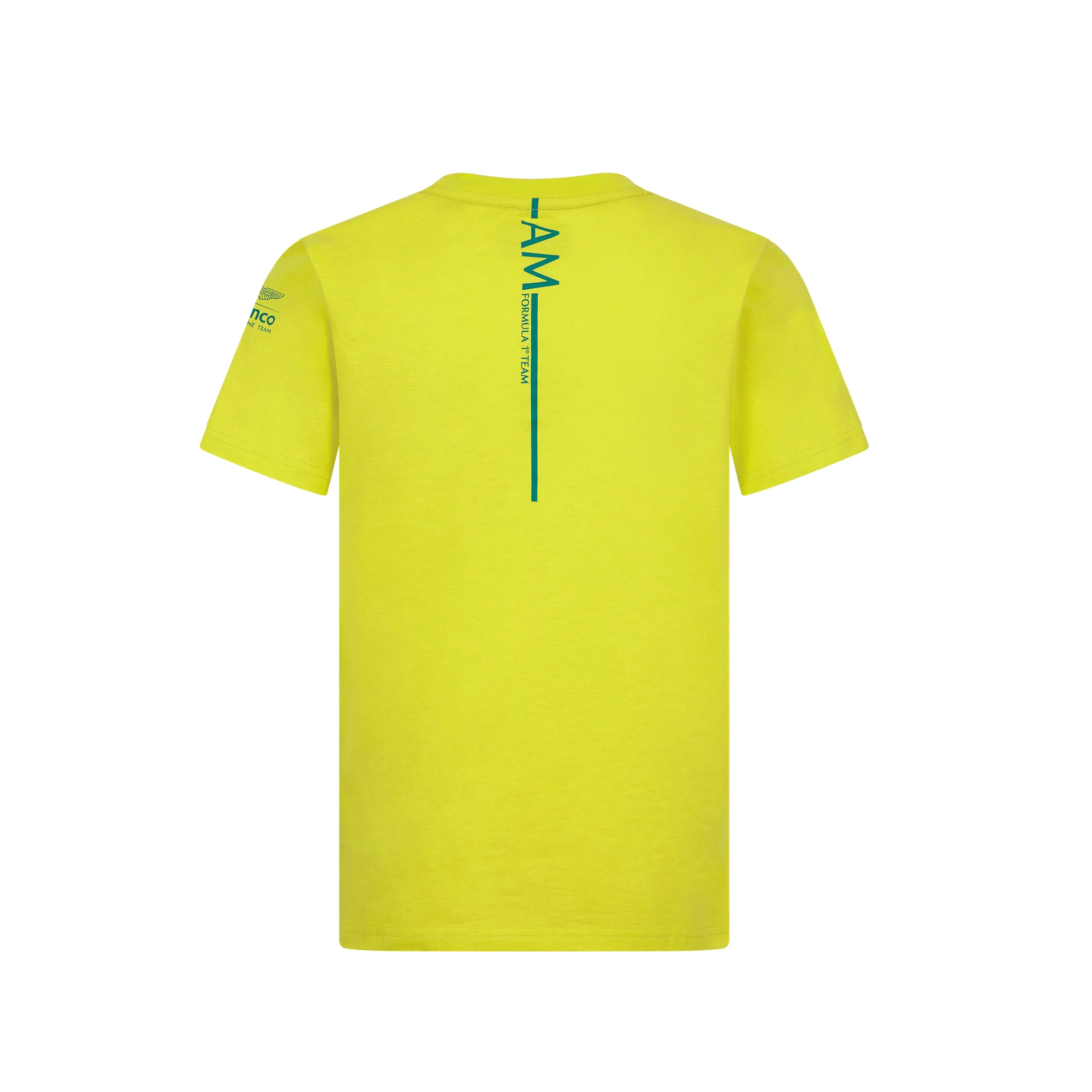 Aston Martin F1 Kids Lifestyle Graphic T-Shirt -  Youth White/Lime