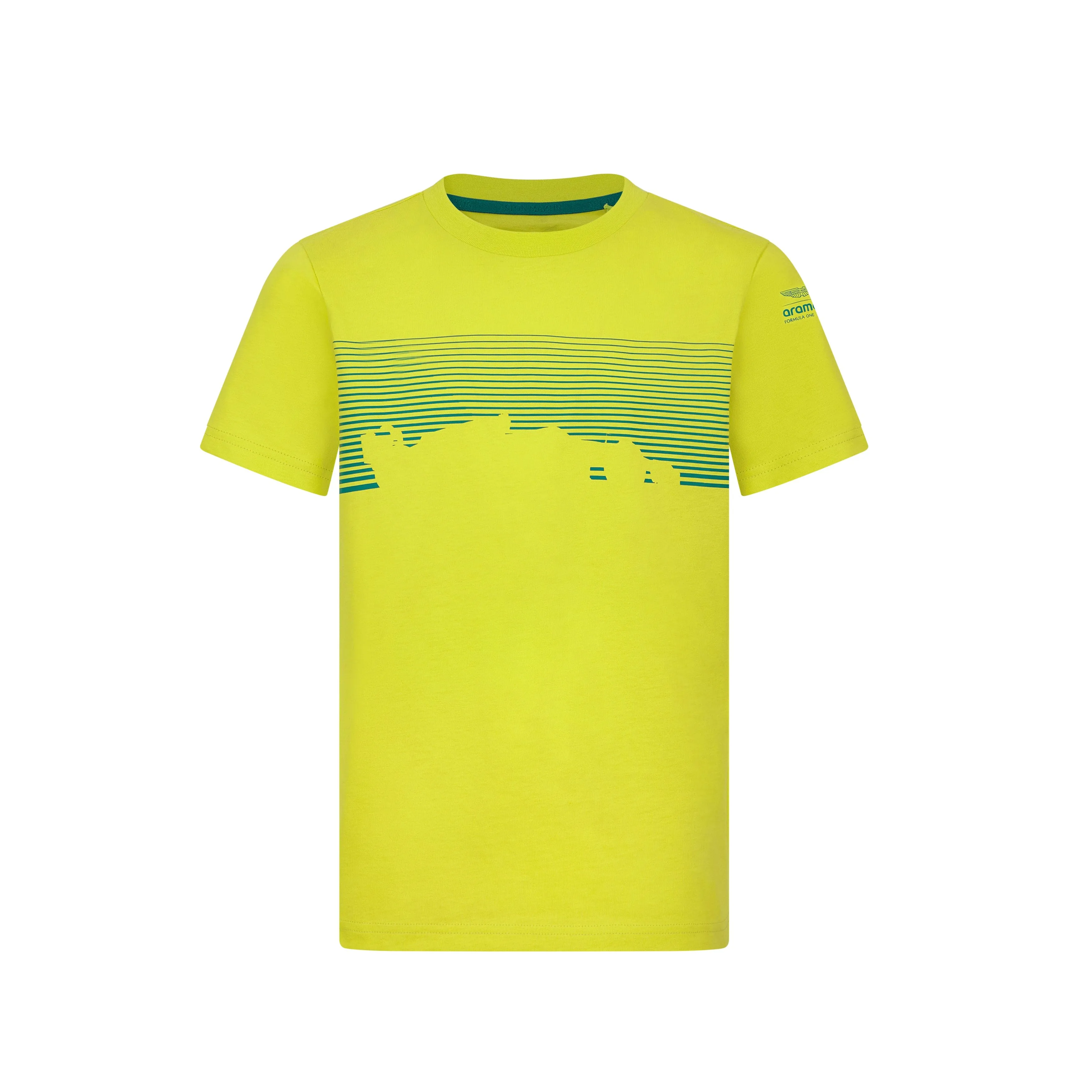 Aston Martin F1 Kids Lifestyle Graphic T-Shirt -  Youth White/Lime