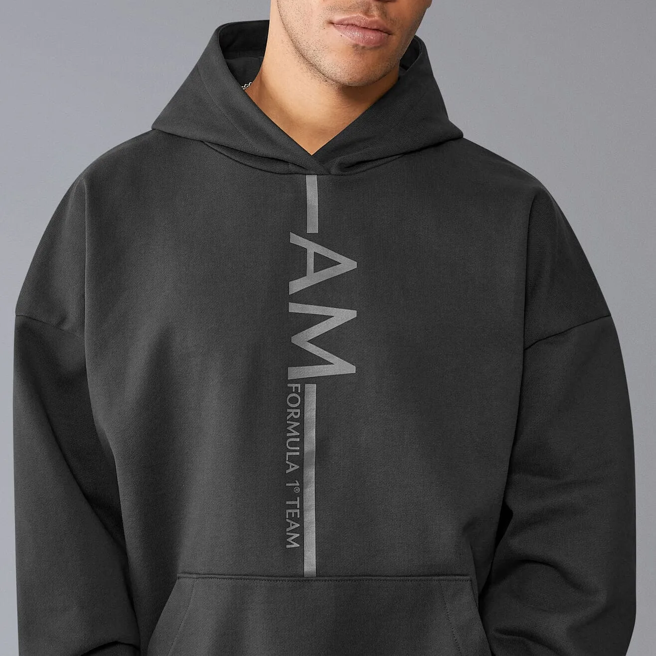 Aston Martin F1 Lifestyle Oversized Hoodie - Black