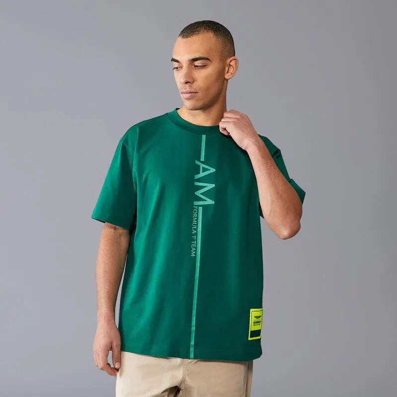 Aston Martin F1 Lifestyle Oversized T-Shirt - White/Green