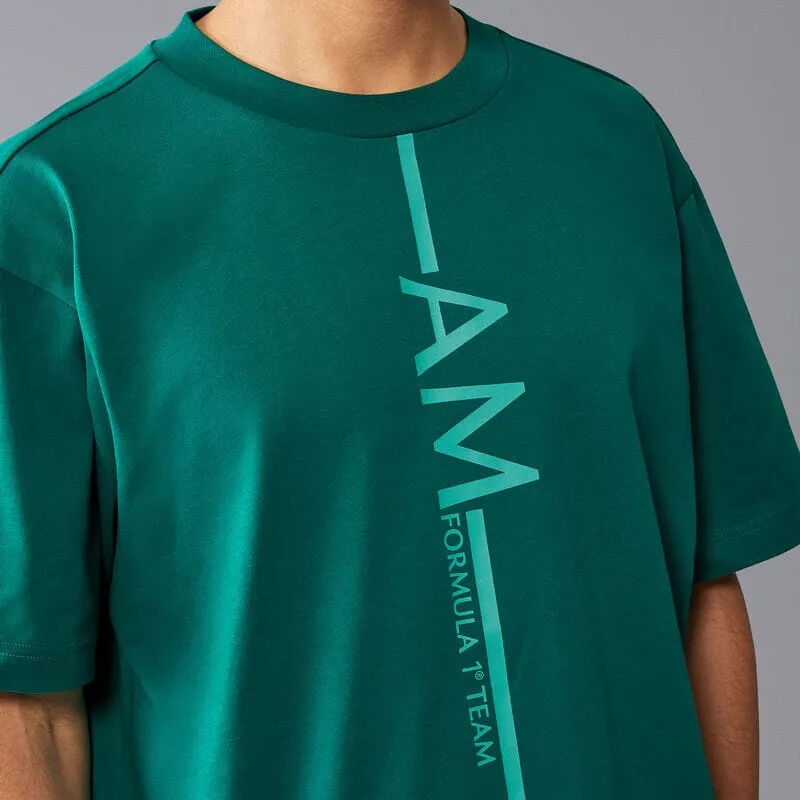 Aston Martin F1 Lifestyle Oversized T-Shirt - White/Green