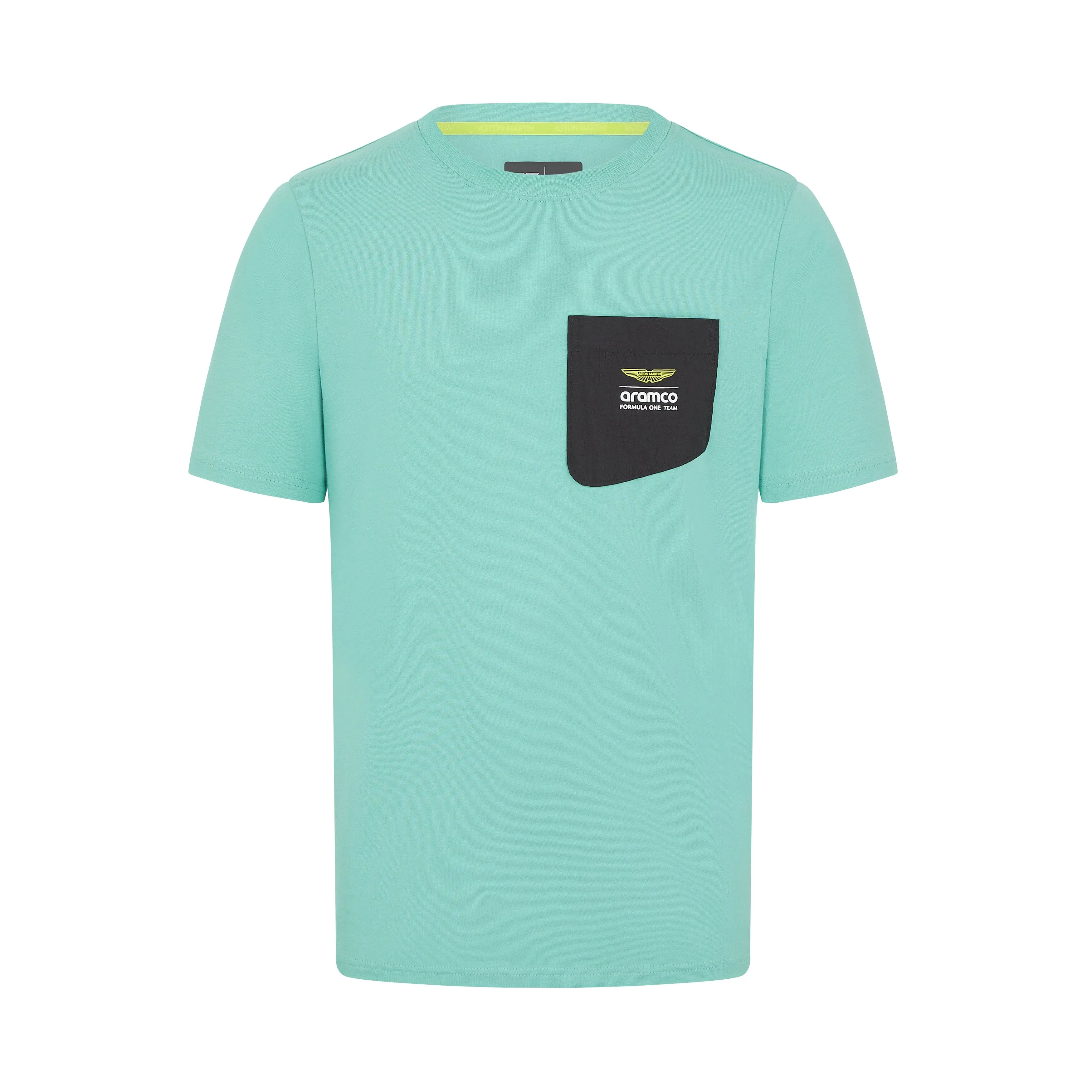 Aston Martin F1 Lifestyle Pocket Logo T-Shirt - Green/Teal