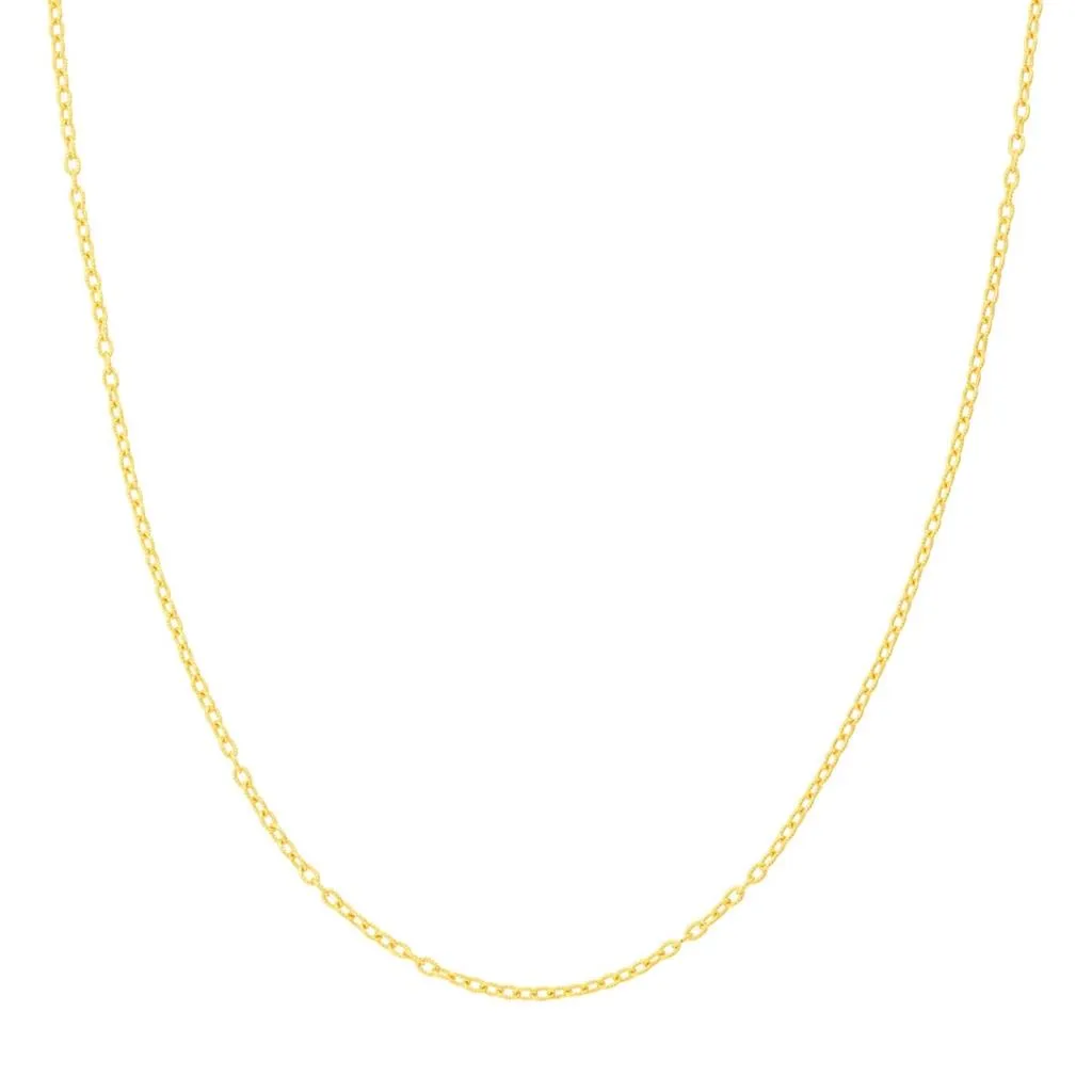 Aura by Martin Binder Gold Designer Rolo Chain Necklace