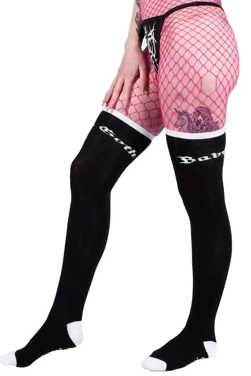 Baby Goth Thigh High Socks