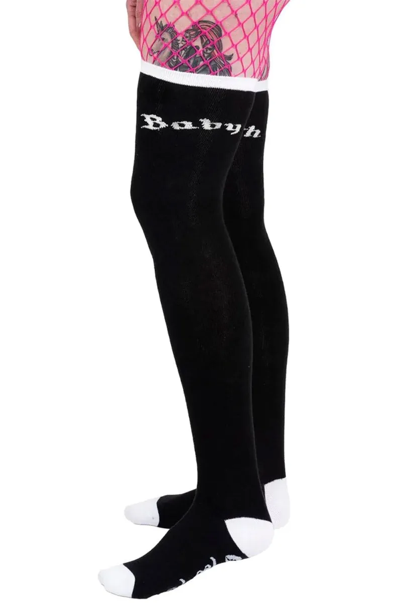 Baby Goth Thigh High Socks