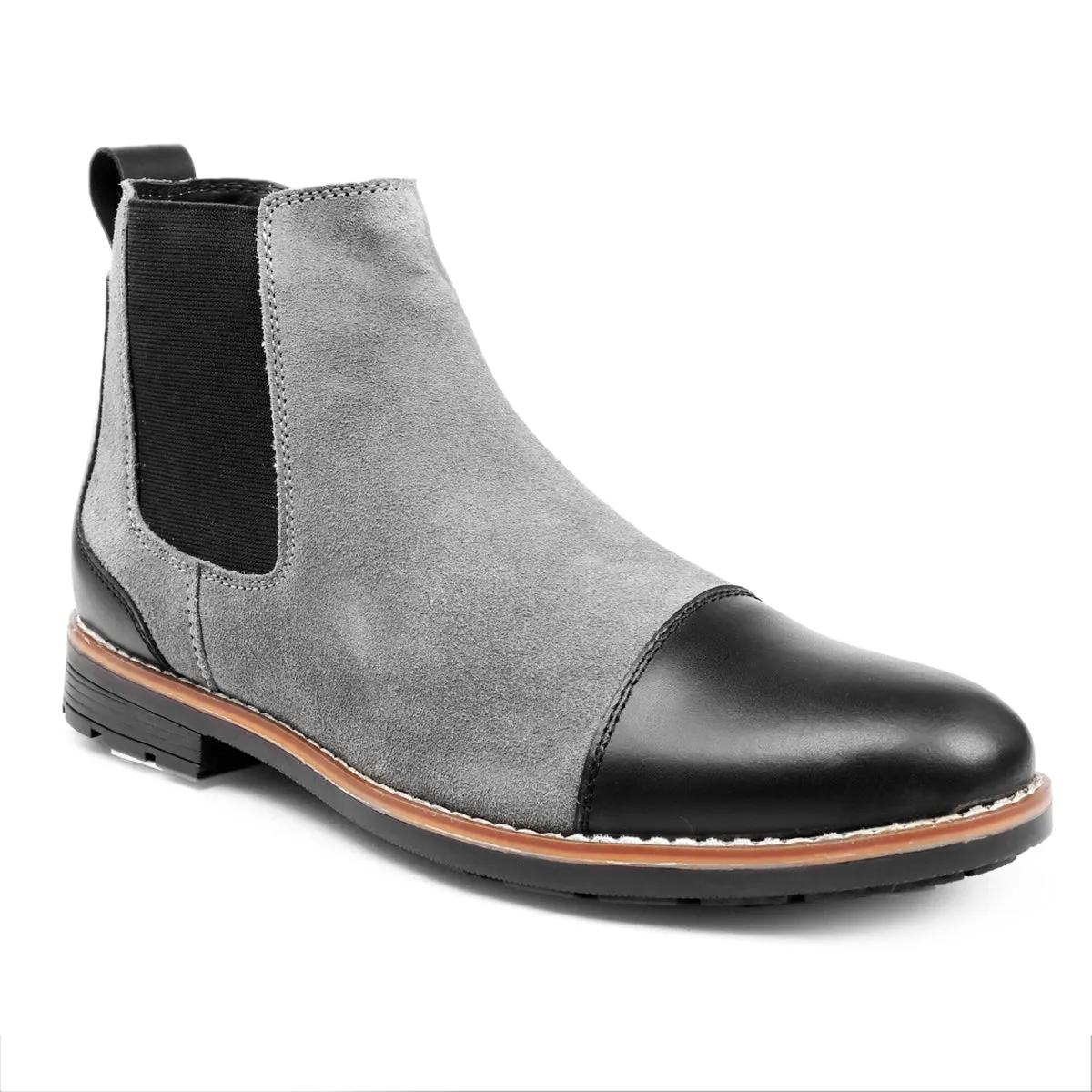 Bacca Bucci Genuine Smooth Leather Suede Boots | Chelsea Boots high end Urban Fashion