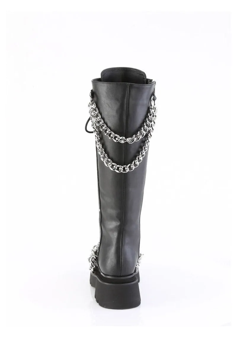 Black Parade Knee-High Boots [RENEGADE-215]