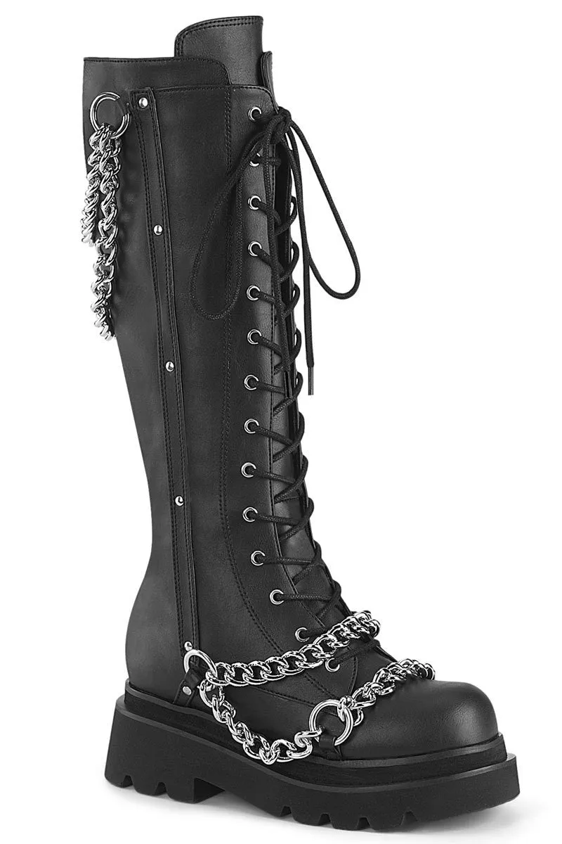 Black Parade Knee-High Boots [RENEGADE-215]