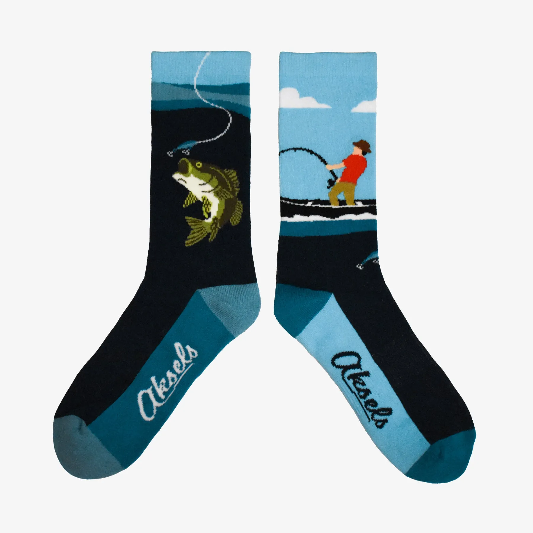 Boat Catch Bass Men's & Women's Crew Socks