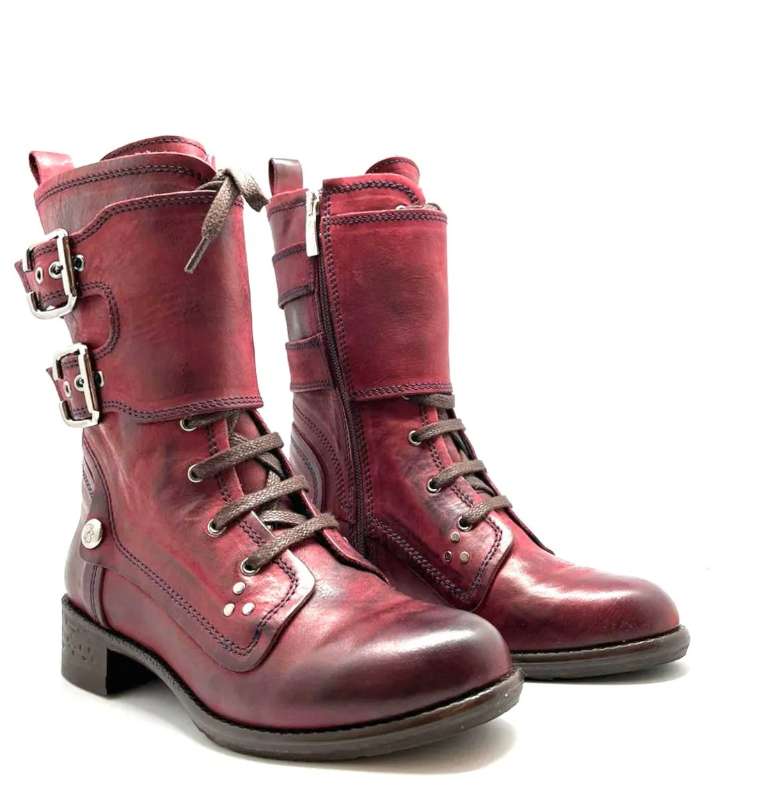 Bon Amie -lace up ankle boot Wine