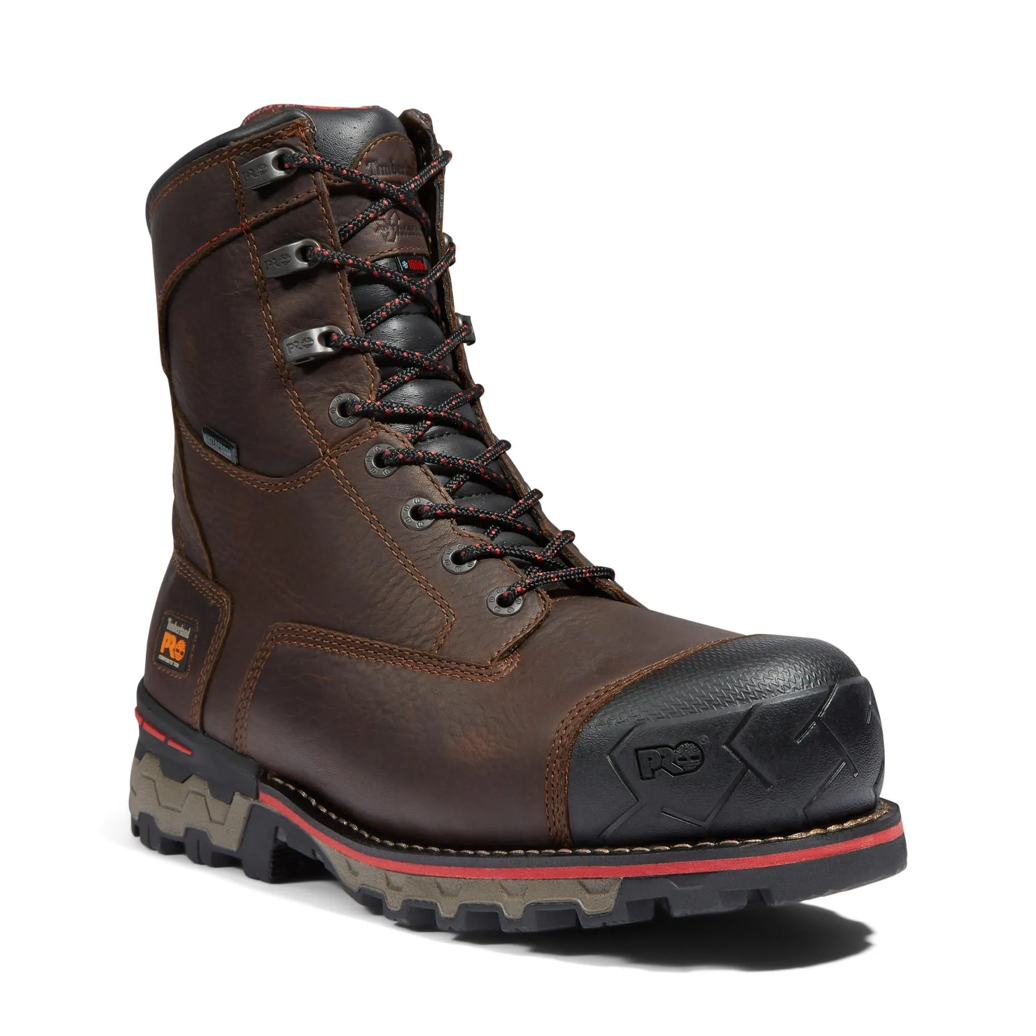 Boondock 8 Inch Composite-Toe Waterproof Ins 1000G Work Boot Brown