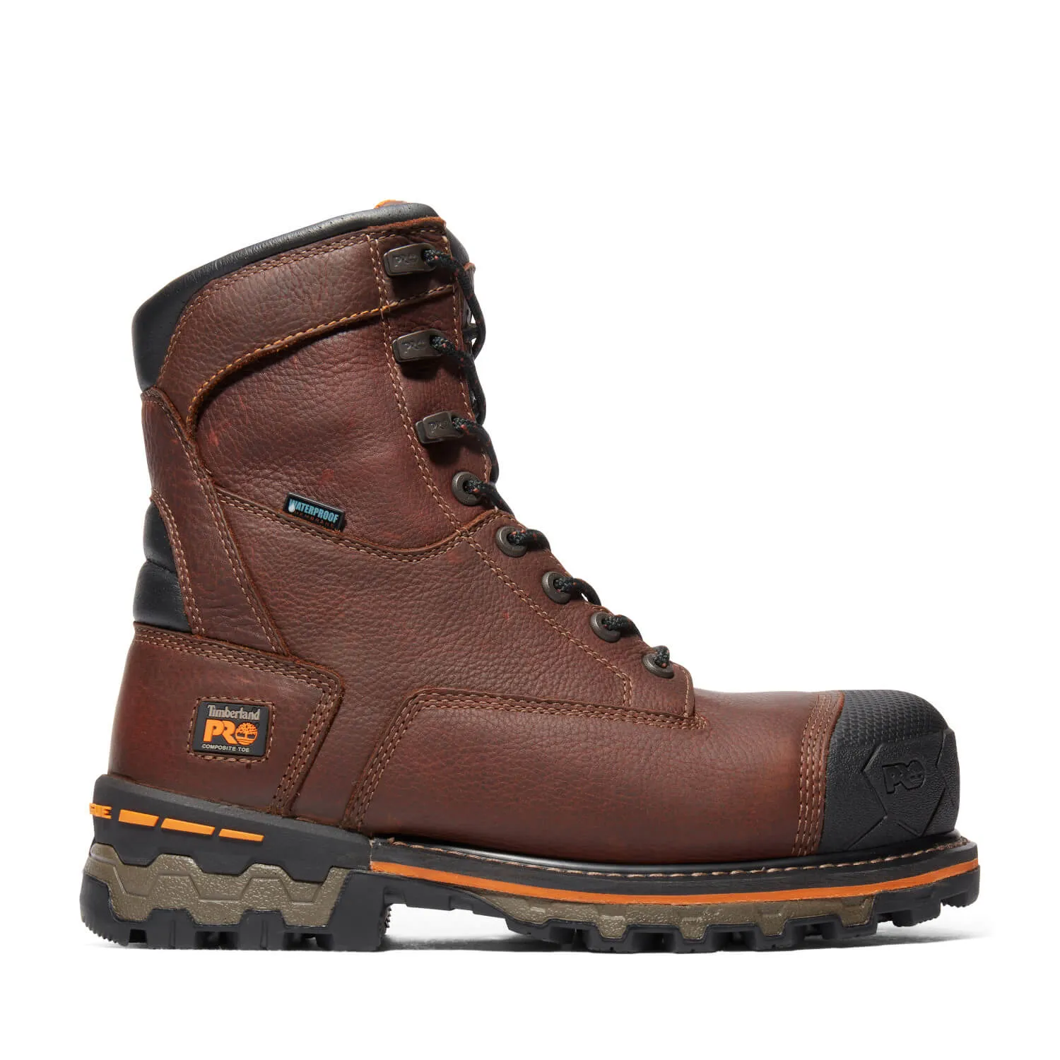 Boondock 8 Inch Composite-Toe Waterproof Ins 600G Work Boot Brown