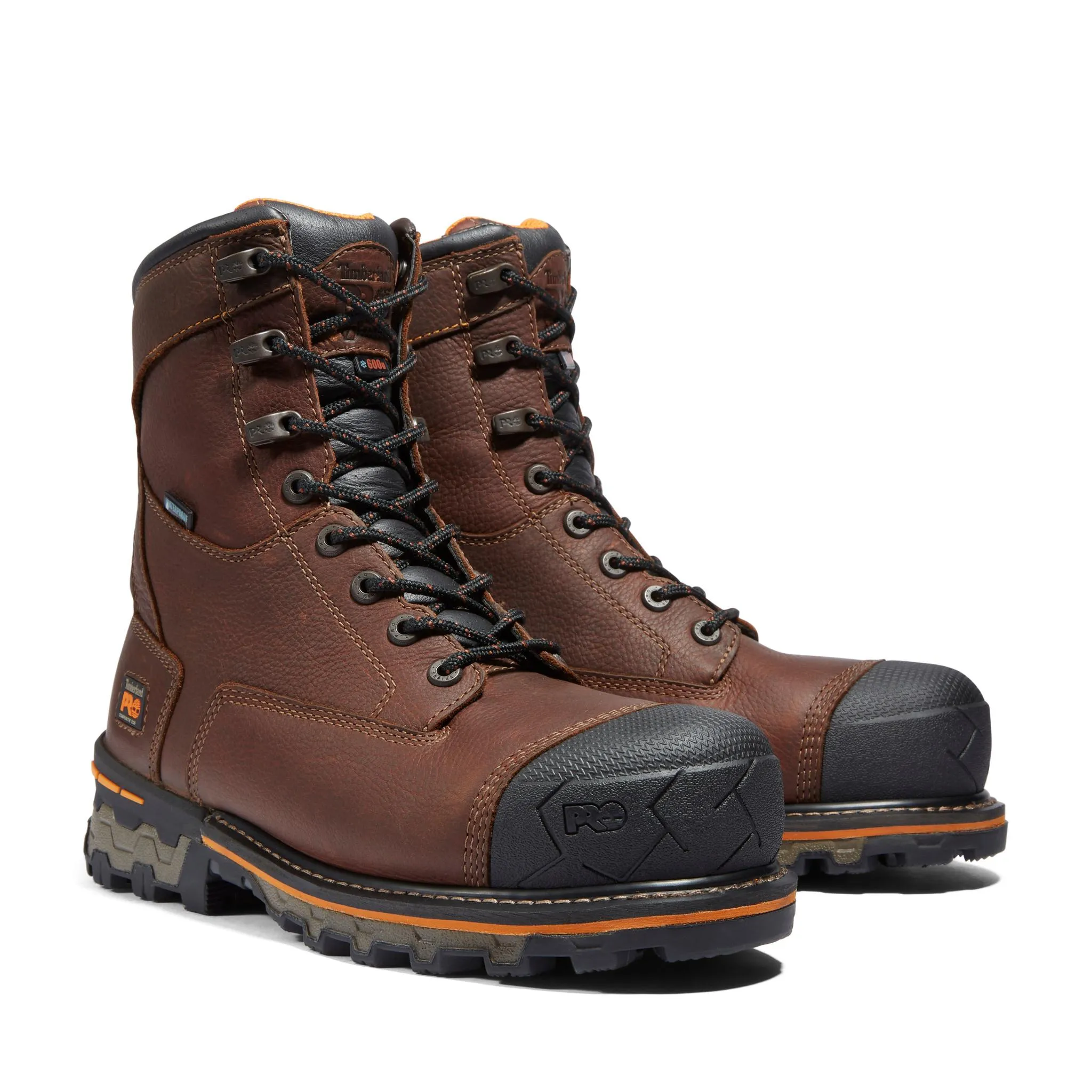 Boondock 8 Inch Composite-Toe Waterproof Ins 600G Work Boot Brown