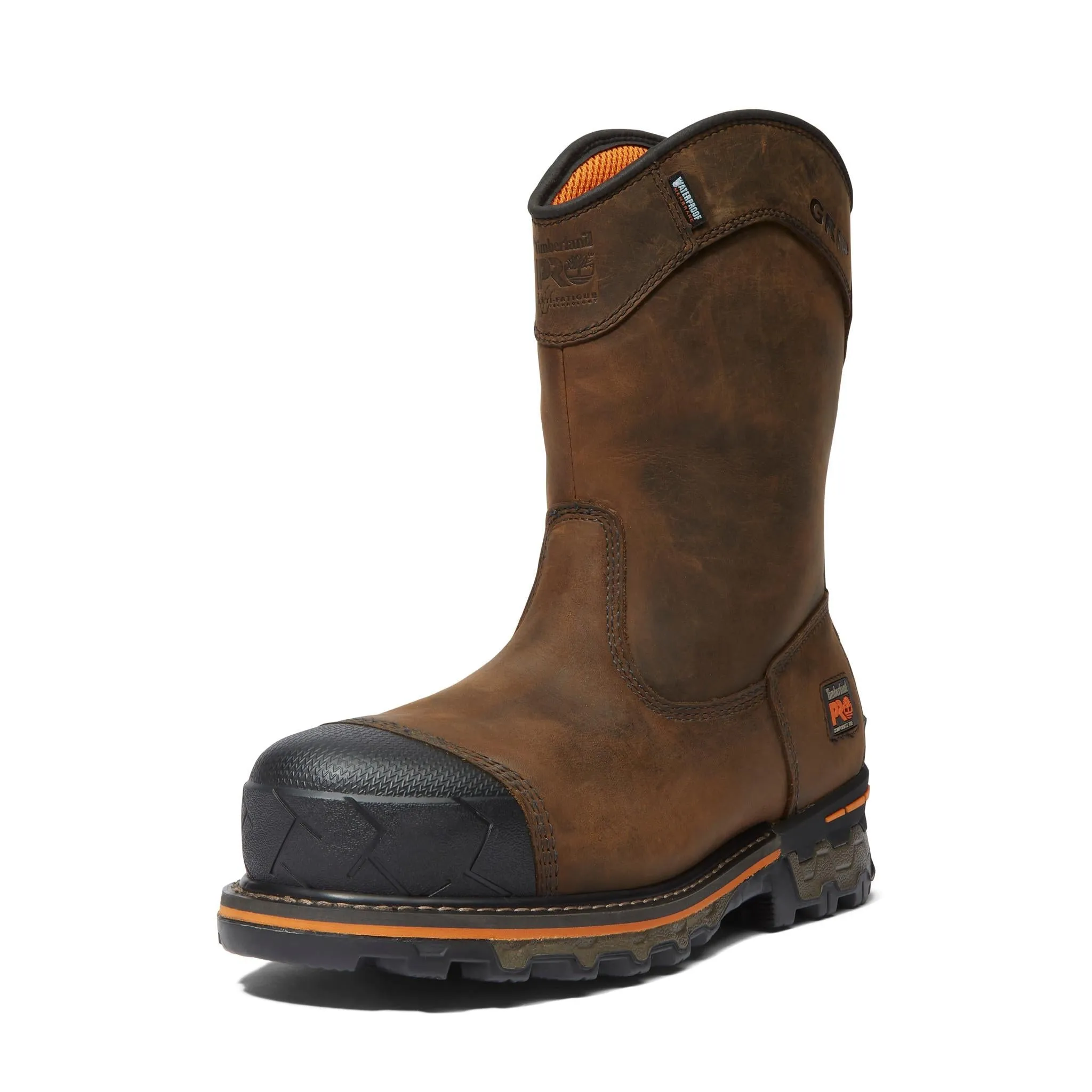 Boondock Composite-Toe Waterproof Ins 200G Pull-On Work Boot Brown