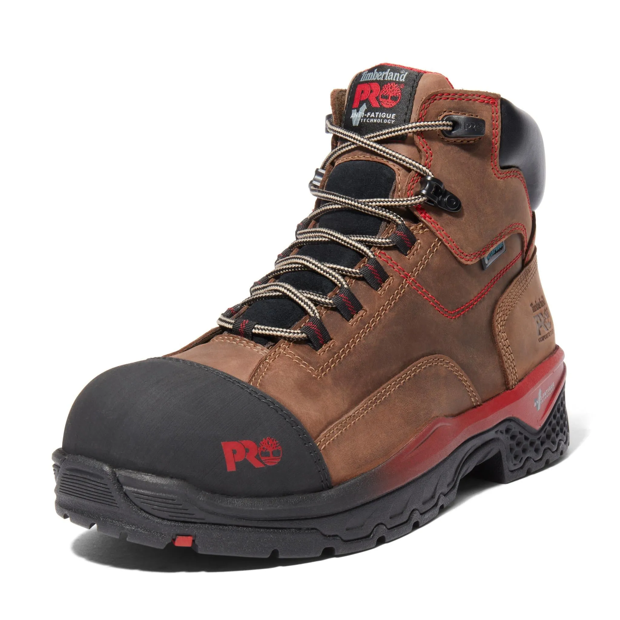 Booshog 6 Inch Composite-Toe Waterproof PR Work Boot Brown