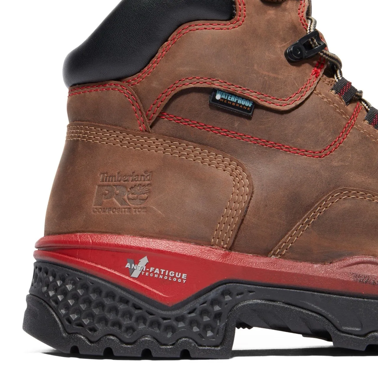 Booshog 6 Inch Composite-Toe Waterproof PR Work Boot Brown