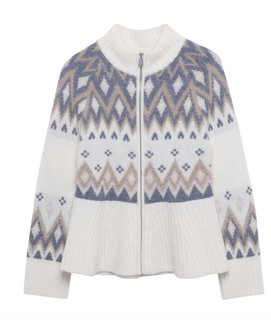 Brady Jacquard Knitted Cardigan