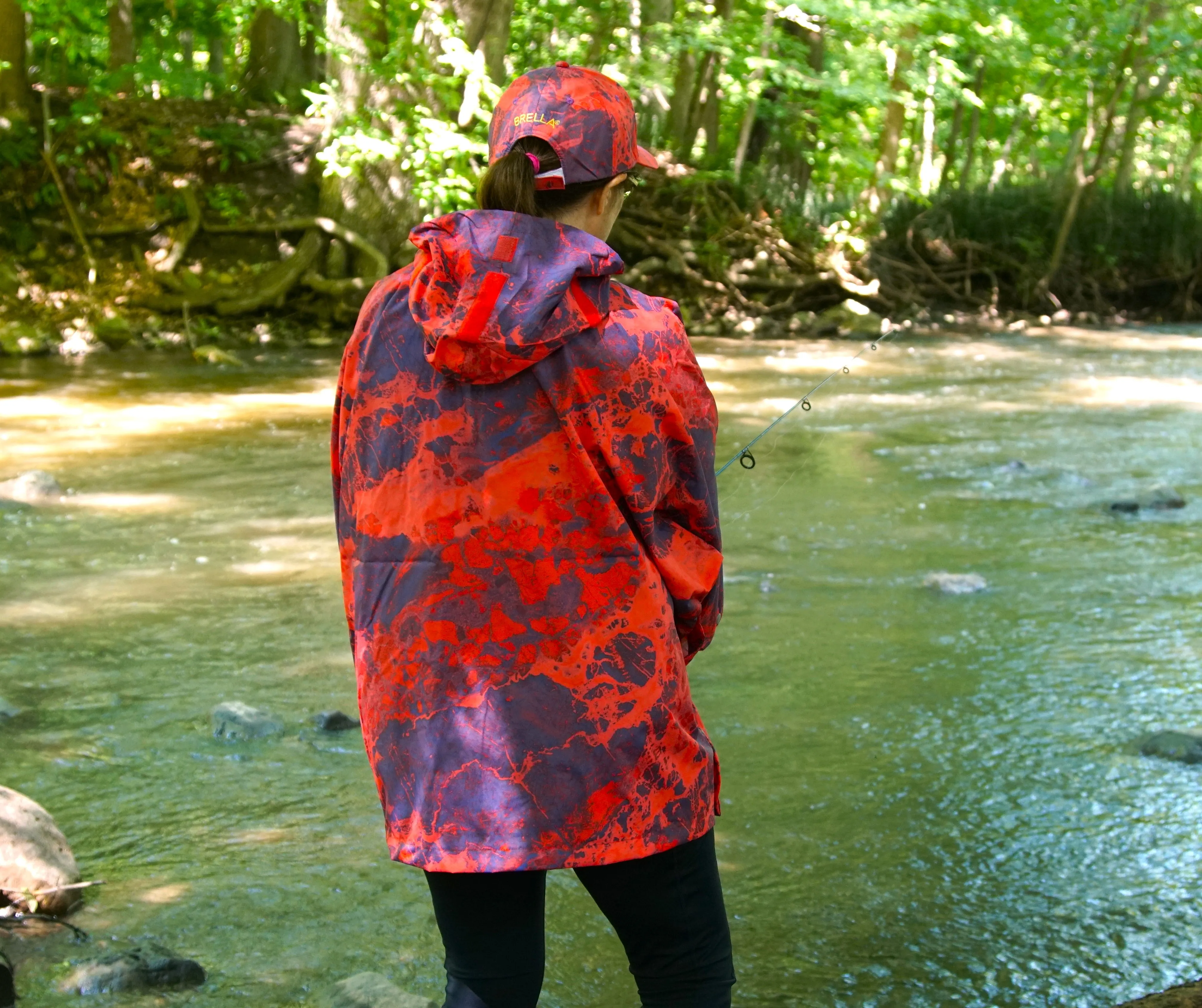 Brella 2015 Red Blue Unisex Rain Jacket