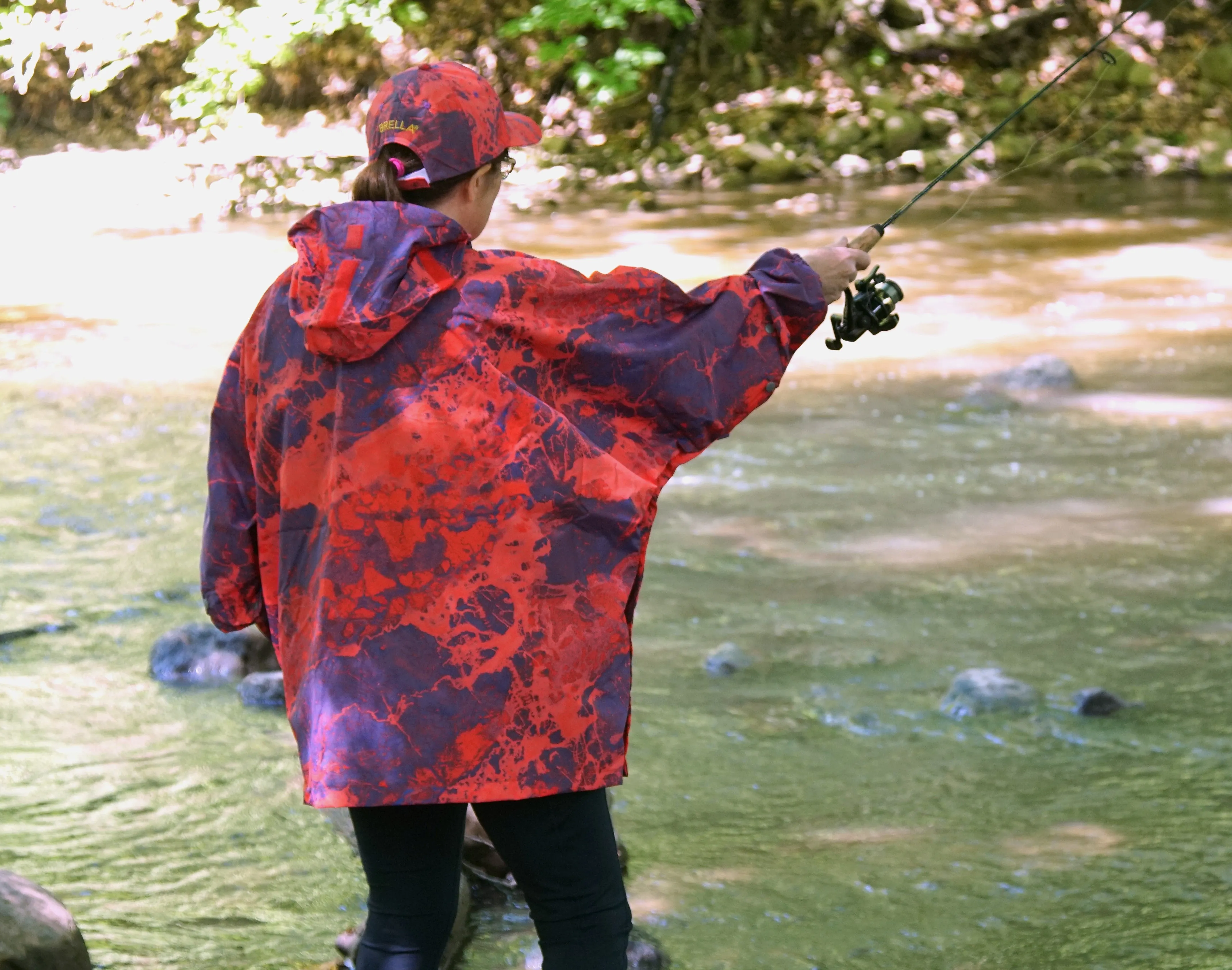 Brella 2015 Red Blue Unisex Rain Jacket