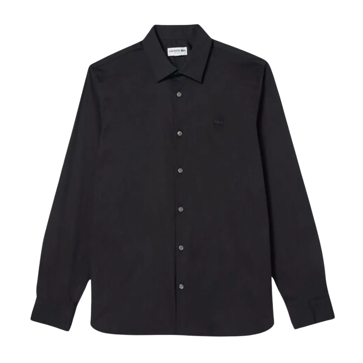 Camicia Uomo Lacoste Colletto Francese Nero