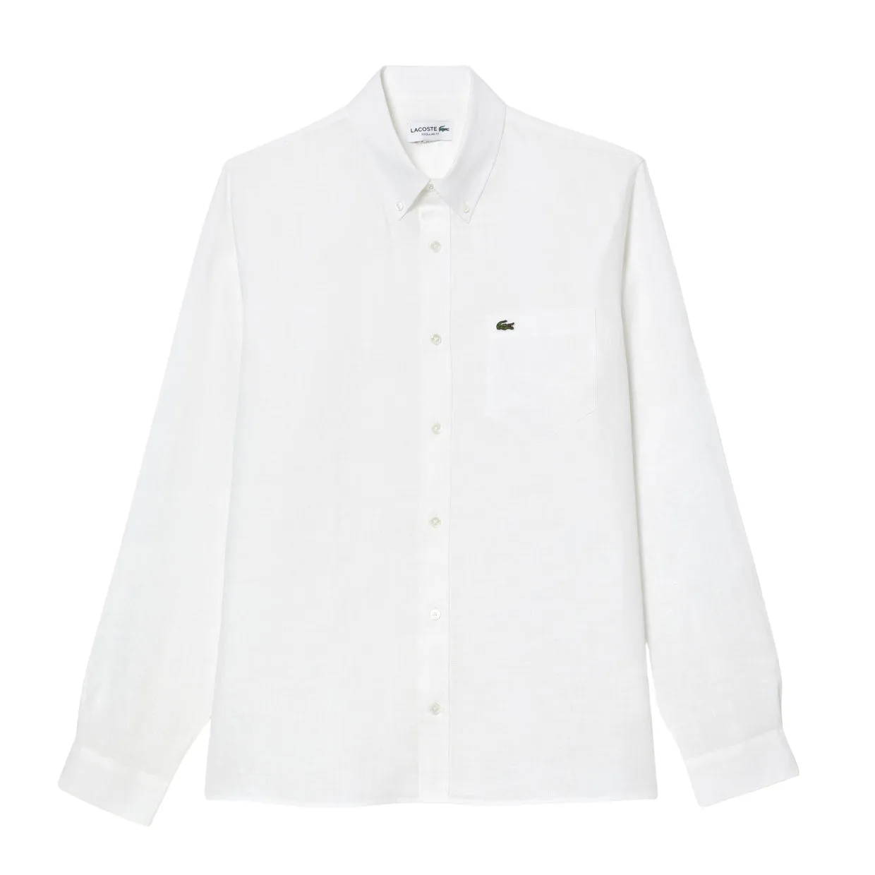 Camicia Uomo Lacoste Lino Bianco