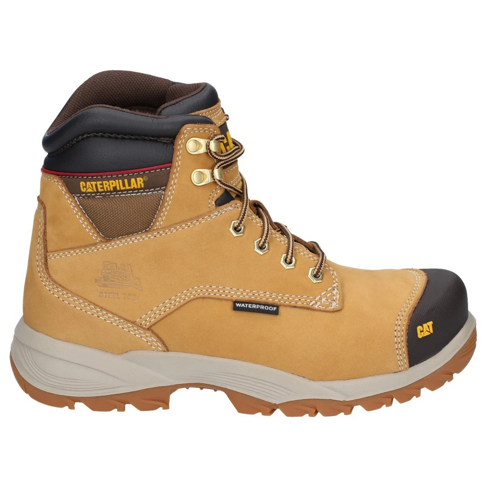 Sure, heres an optimized title for the e-commerce product:

Caterpillar Spiro Mens Steel Toe Safety Work Boots - Durable, Slip-Resistant, Comfortable Construction Footwear