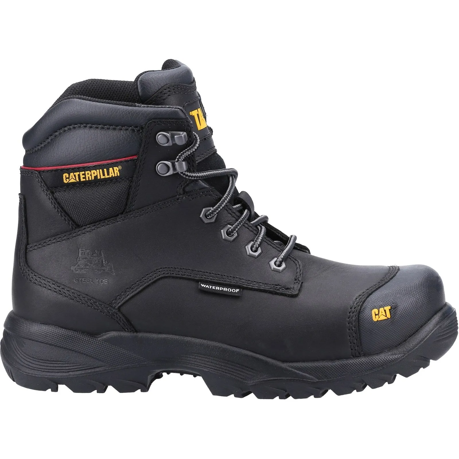 Sure, heres an optimized title for the e-commerce product:

Caterpillar Spiro Mens Steel Toe Safety Work Boots - Durable, Slip-Resistant, Comfortable Construction Footwear