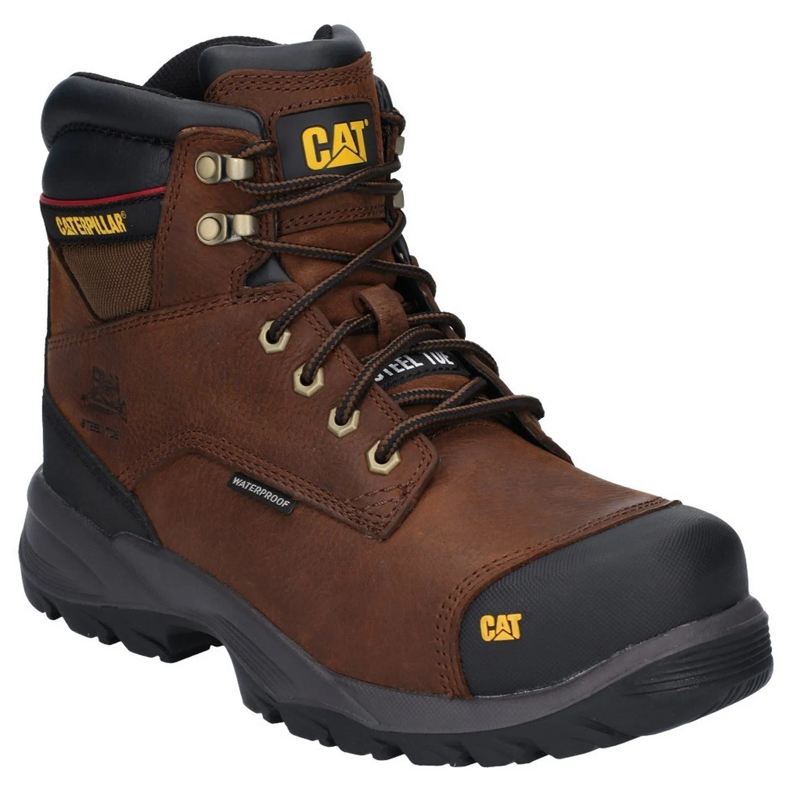 Sure, heres an optimized title for the e-commerce product:

Caterpillar Spiro Mens Steel Toe Safety Work Boots - Durable, Slip-Resistant, Comfortable Construction Footwear