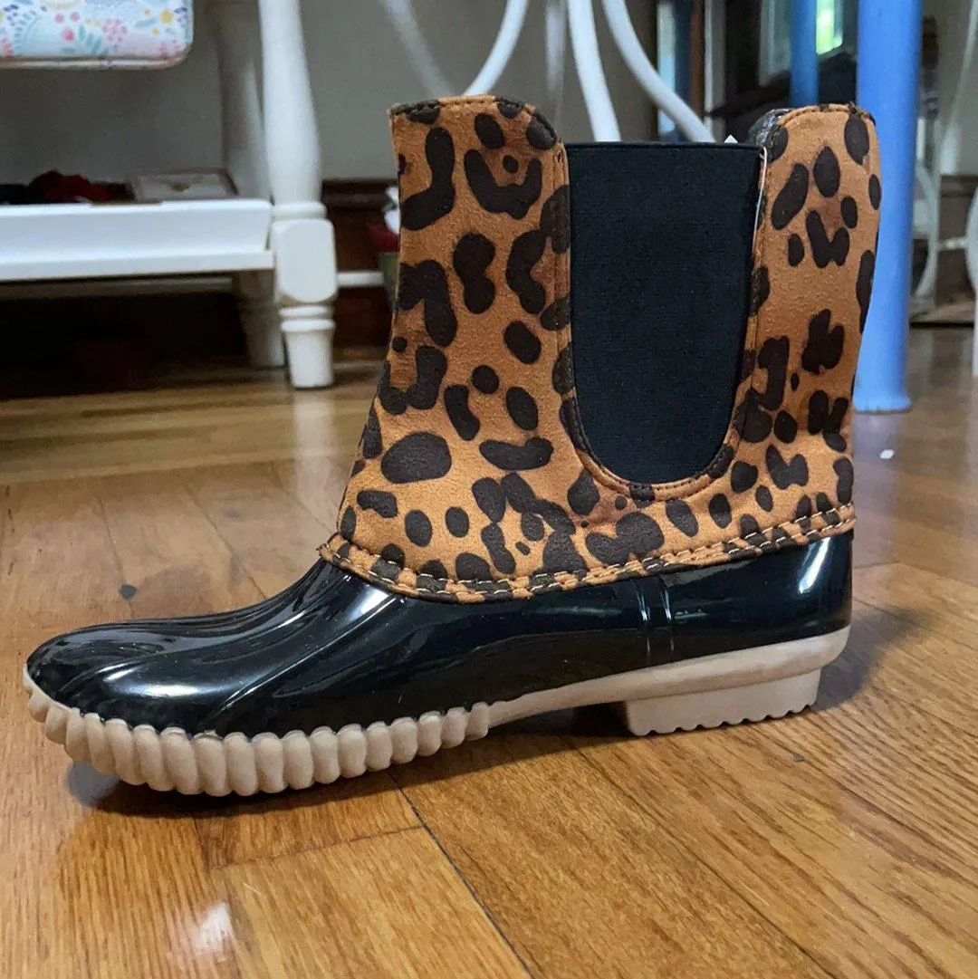 Cheetah Duck Boots