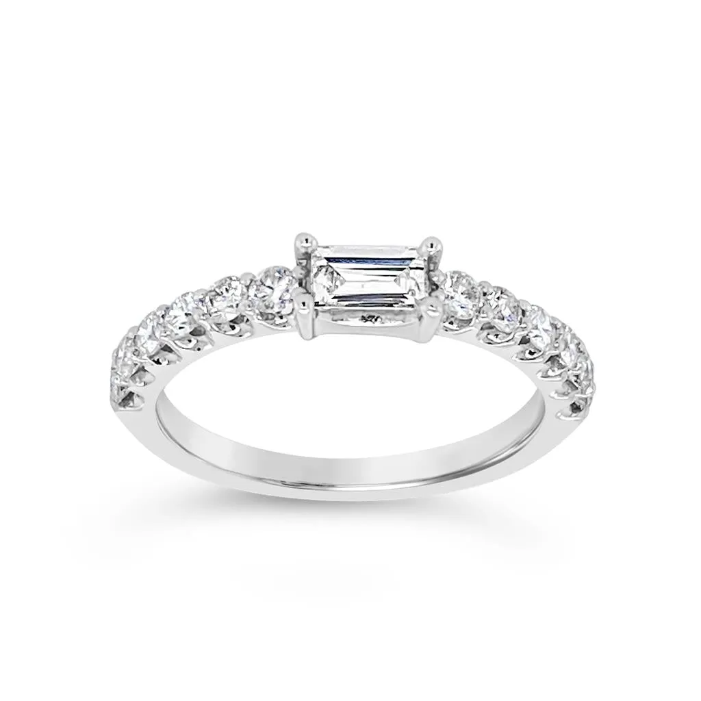 Clara by Martin Binder Baguette Diamond Stacking Ring (0.85 ct. tw.)