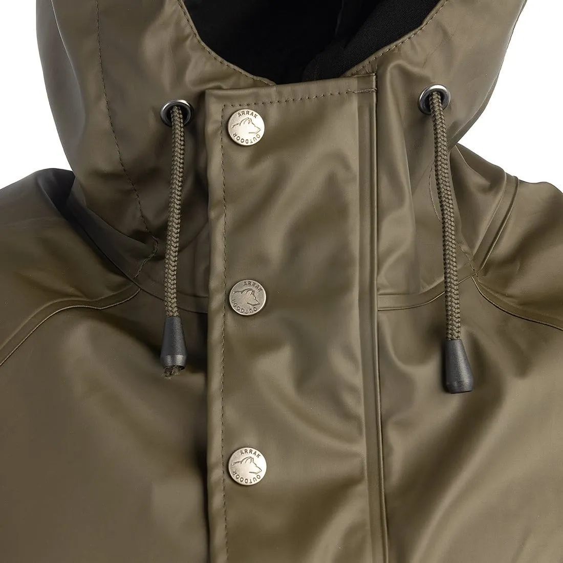 Classic Unisex Rain Coat (Olive) Final Sale